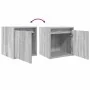 Mesillas de noche de pared 2 uds gris Sonoma 38x34x40 cm de , Mesitas de noche - Ref: Foro24-861240, Precio: 65,17 €, Descuen...