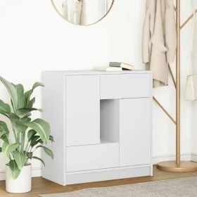 Aparador con cajones y puertas blanco 70,5x34x74,5 cm de , Aparadores - Ref: Foro24-861841, Precio: 103,42 €, Descuento: %