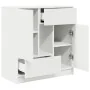 Aparador con cajones y puertas blanco 70,5x34x74,5 cm de , Aparadores - Ref: Foro24-861841, Precio: 103,42 €, Descuento: %