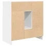 Aparador con cajones y puertas blanco 70,5x34x74,5 cm de , Aparadores - Ref: Foro24-861841, Precio: 103,42 €, Descuento: %