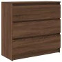 Aparador roble marrón 80x35x76 cm madera de ingeniería de , Aparadores - Ref: Foro24-861739, Precio: 101,33 €, Descuento: %