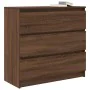 Aparador roble marrón 80x35x76 cm madera de ingeniería de , Aparadores - Ref: Foro24-861739, Precio: 101,33 €, Descuento: %
