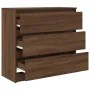 Aparador roble marrón 80x35x76 cm madera de ingeniería de , Aparadores - Ref: Foro24-861739, Precio: 101,33 €, Descuento: %