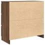 Aparador roble marrón 80x35x76 cm madera de ingeniería de , Aparadores - Ref: Foro24-861739, Precio: 101,33 €, Descuento: %