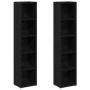 Estantería para CDs 2 uds roble negro 21x16x93,5 cm von , CD- und DVD-Speicher - Ref: Foro24-861986, Preis: 57,98 €, Rabatt: %
