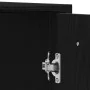 Mueble de baño con espejo de madera de ingeniería roble negro de , Muebles de baño - Ref: Foro24-862014, Precio: 66,66 €, Des...