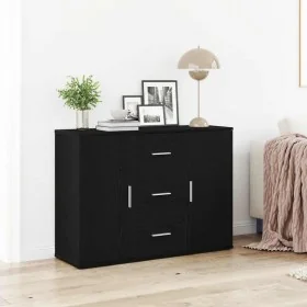 Aparador roble negro 91x29,5x65 cm madera de ingeniería von , Sideboards - Ref: Foro24-862477, Preis: 110,11 €, Rabatt: %