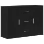 Aparador roble negro 91x29,5x65 cm madera de ingeniería de , Aparadores - Ref: Foro24-862477, Precio: 110,11 €, Descuento: %