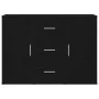 Aparador roble negro 91x29,5x65 cm madera de ingeniería de , Aparadores - Ref: Foro24-862477, Precio: 110,11 €, Descuento: %