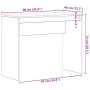 Escritorio roble negro 90x40x72 cm madera de ingeniería de , Escritorios - Ref: Foro24-861984, Precio: 50,47 €, Descuento: %