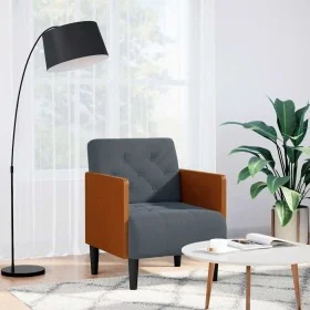 Sillón con reposabrazos Terciopelo Gris Oscuro 55 cm de , Sillones - Ref: Foro24-4100596, Precio: 145,97 €, Descuento: %