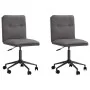 Sillas de comedor 2 unidades cuero sintético gris de , Sillas de comedor - Ref: Foro24-3315421, Precio: 118,56 €, Descuento: %