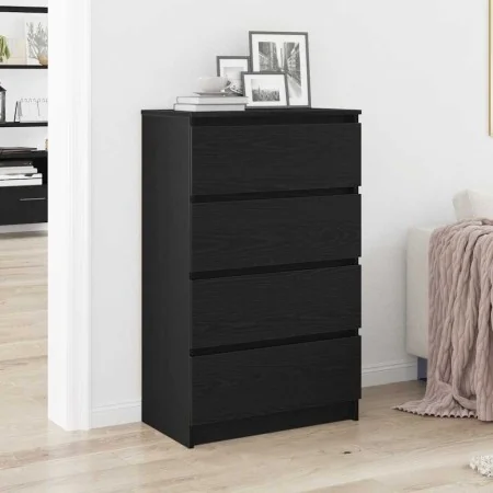 Aparador de roble negro 60x35x98,5 cm madera de ingeniería de , Aparadores - Ref: Foro24-861992, Precio: 114,48 €, Descuento: %