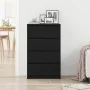 Aparador de roble negro 60x35x98,5 cm madera de ingeniería de , Aparadores - Ref: Foro24-861992, Precio: 114,48 €, Descuento: %