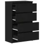 Aparador de roble negro 60x35x98,5 cm madera de ingeniería de , Aparadores - Ref: Foro24-861992, Precio: 114,48 €, Descuento: %