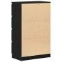 Aparador de roble negro 60x35x98,5 cm madera de ingeniería de , Aparadores - Ref: Foro24-861992, Precio: 114,48 €, Descuento: %