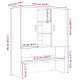Mueble para lavadora roble negro 70,5x25,5x90 cm de , Accesorios para lavadoras y secadoras - Ref: Foro24-862063, Precio: 70,...