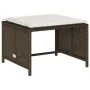 Set de muebles de jardín con cojines apilables 5 pzas marrón von , Outdoor-Sofas - Ref: Foro24-4104164, Preis: 265,56 €, Raba...