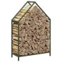 Leñero verde oliva 60x25x90 cm Acero laminado en frío de , Bolsas y soportes de leña - Ref: Foro24-864310, Precio: 39,63 €, D...
