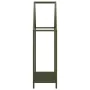 Leñero verde oliva 60x25x90 cm Acero laminado en frío de , Bolsas y soportes de leña - Ref: Foro24-864310, Precio: 39,63 €, D...
