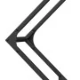 Leñero negro 80x25x80 cm Acero laminado en frío de , Bolsas y soportes de leña - Ref: Foro24-864283, Precio: 33,96 €, Descuen...