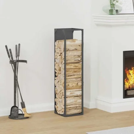 Leñero antracita 25x25x100 cm Acero laminado en frío de , Bolsas y soportes de leña - Ref: Foro24-864269, Precio: 51,50 €, De...