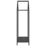 Leñero negro 40x25x90 cm Acero laminado en frío de , Bolsas y soportes de leña - Ref: Foro24-864295, Precio: 40,68 €, Descuen...