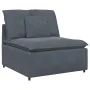 Sofá modular con cojines terciopelo gris oscuro de , Sofás - Ref: Foro24-3321329, Precio: 1,00 €, Descuento: %