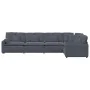 Sofá modular con cojines terciopelo gris oscuro de , Sofás - Ref: Foro24-3321329, Precio: 1,00 €, Descuento: %