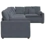 Sofá modular con cojines terciopelo gris oscuro de , Sofás - Ref: Foro24-3321329, Precio: 1,00 €, Descuento: %