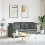 Sofá modular con cojines de tela gris oscuro de , Sofás - Ref: Foro24-3321238, Precio: 422,53 €, Descuento: %