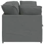 Sofá modular con cojines de tela gris oscuro de , Sofás - Ref: Foro24-3321238, Precio: 422,53 €, Descuento: %