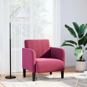 Sillón con reposabrazos Terciopelo Rojo Vino 54 cm by , Armchairs - Ref: Foro24-4100582, Price: 108,02 €, Discount: %