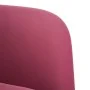 Sillón con reposabrazos Terciopelo Rojo Vino 54 cm de , Sillones - Ref: Foro24-4100582, Precio: 108,02 €, Descuento: %
