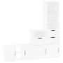 Muebles de TV 4 uds. con almacenaje "ODDA" blanco madera pino de , Muebles TV - Ref: Foro24-3365373, Precio: 221,13 €, Descue...