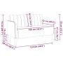 Sofá Loveseat terciopelo crema 109 cm de , Sofás - Ref: Foro24-4100594, Precio: 165,89 €, Descuento: %