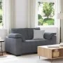 Sofá Loveseat gris oscuro 120 cm terciopelo de , Sofás - Ref: Foro24-4105258, Precio: 216,77 €, Descuento: %