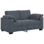 Sofá Loveseat gris oscuro 120 cm terciopelo de , Sofás - Ref: Foro24-4105258, Precio: 216,77 €, Descuento: %