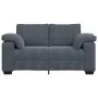 Sofá Loveseat gris oscuro 120 cm terciopelo de , Sofás - Ref: Foro24-4105258, Precio: 216,77 €, Descuento: %