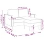 Sofá 2 plazas con chaise longue en forma L amarillo 125 cm de , Sofás - Ref: Foro24-4107074, Precio: 214,56 €, Descuento: %
