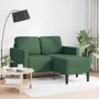 Sofá de 2 plazas con chaise longue en forma de L verde 125 cm de , Sofás - Ref: Foro24-4107081, Precio: 237,04 €, Descuento: %