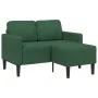 Sofá de 2 plazas con chaise longue en forma de L verde 125 cm de , Sofás - Ref: Foro24-4107081, Precio: 237,04 €, Descuento: %