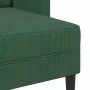 Sofá de 2 plazas con chaise longue en forma de L verde 125 cm de , Sofás - Ref: Foro24-4107081, Precio: 237,04 €, Descuento: %