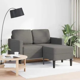 Sofá de 2 plazas con chaise longue en forma L gris claro 125 cm de , Sofás - Ref: Foro24-4107076, Precio: 230,86 €, Descuento: %