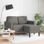 Sofá de 2 plazas con chaise longue en forma L gris claro 125 cm de , Sofás - Ref: Foro24-4107076, Precio: 230,86 €, Descuento: %