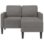 Sofá de 2 plazas con chaise longue en forma L gris claro 125 cm de , Sofás - Ref: Foro24-4107076, Precio: 230,86 €, Descuento: %
