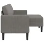 Sofá de 2 plazas con chaise longue en forma L gris claro 125 cm de , Sofás - Ref: Foro24-4107076, Precio: 230,86 €, Descuento: %