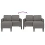 Sofá de 2 plazas con chaise longue en forma L gris claro 125 cm de , Sofás - Ref: Foro24-4107076, Precio: 230,86 €, Descuento: %