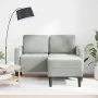 Sofá de 2 plazas con chaise longue en forma L gris claro 125 cm de , Sofás - Ref: Foro24-4107069, Precio: 232,44 €, Descuento: %