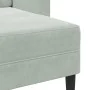 Sofá de 2 plazas con chaise longue en forma L gris claro 125 cm de , Sofás - Ref: Foro24-4107069, Precio: 232,44 €, Descuento: %